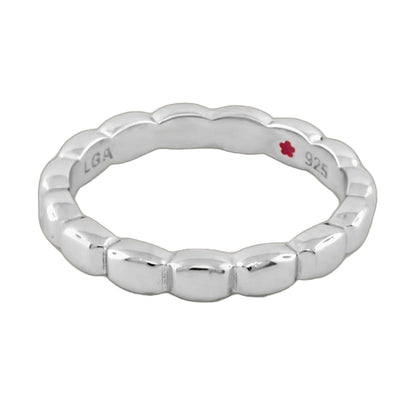Layers of Love Stackable Ring with scalloped band in sterling silver by Lauren G Adams on Tampa Home & Garden Store