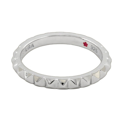 Layers of Love Stackable Ring Pyramid Band, white metal, Lauren G Adams on Tampa Home & Garden Store