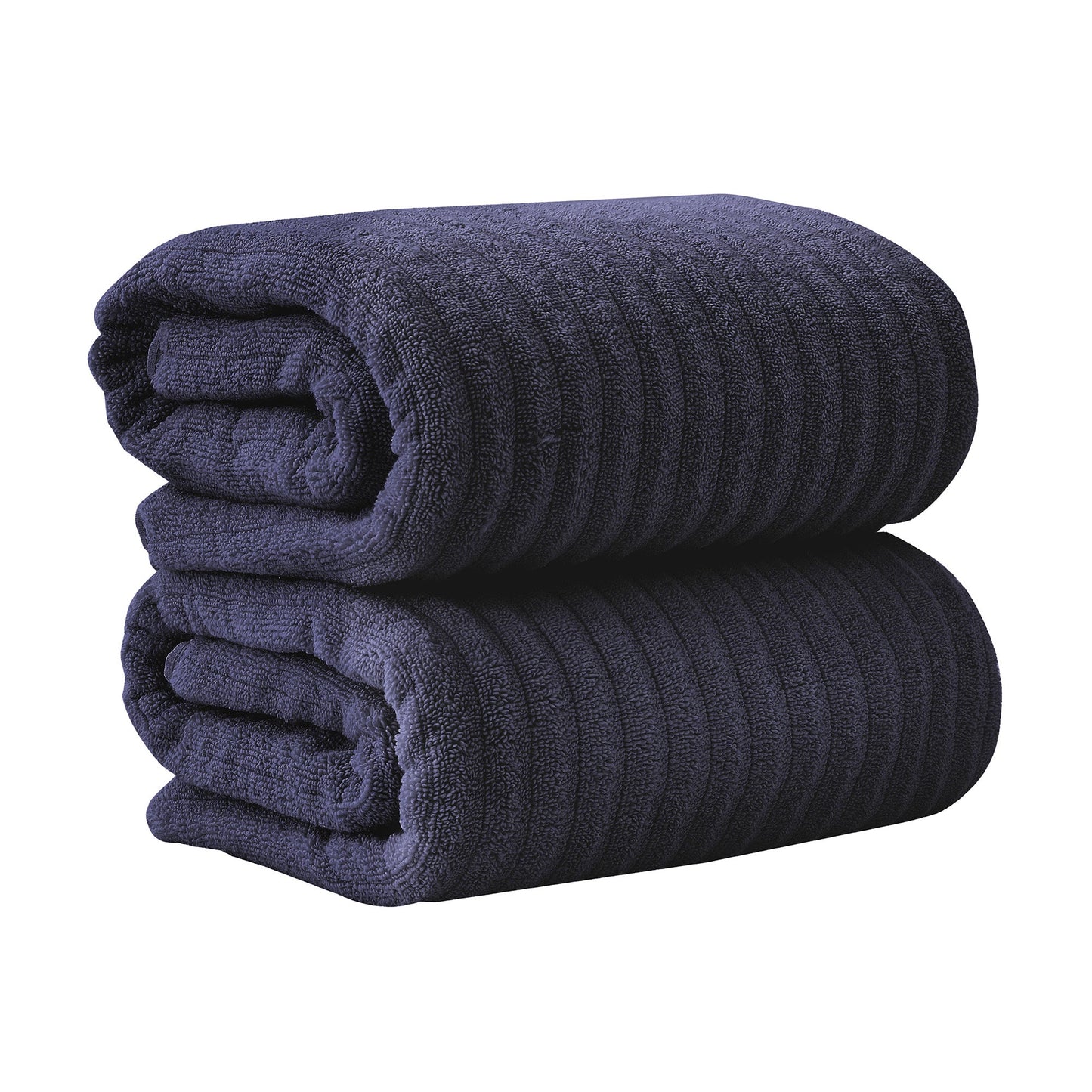 Luxury Combed Cotton and Ribbed Bath Towels