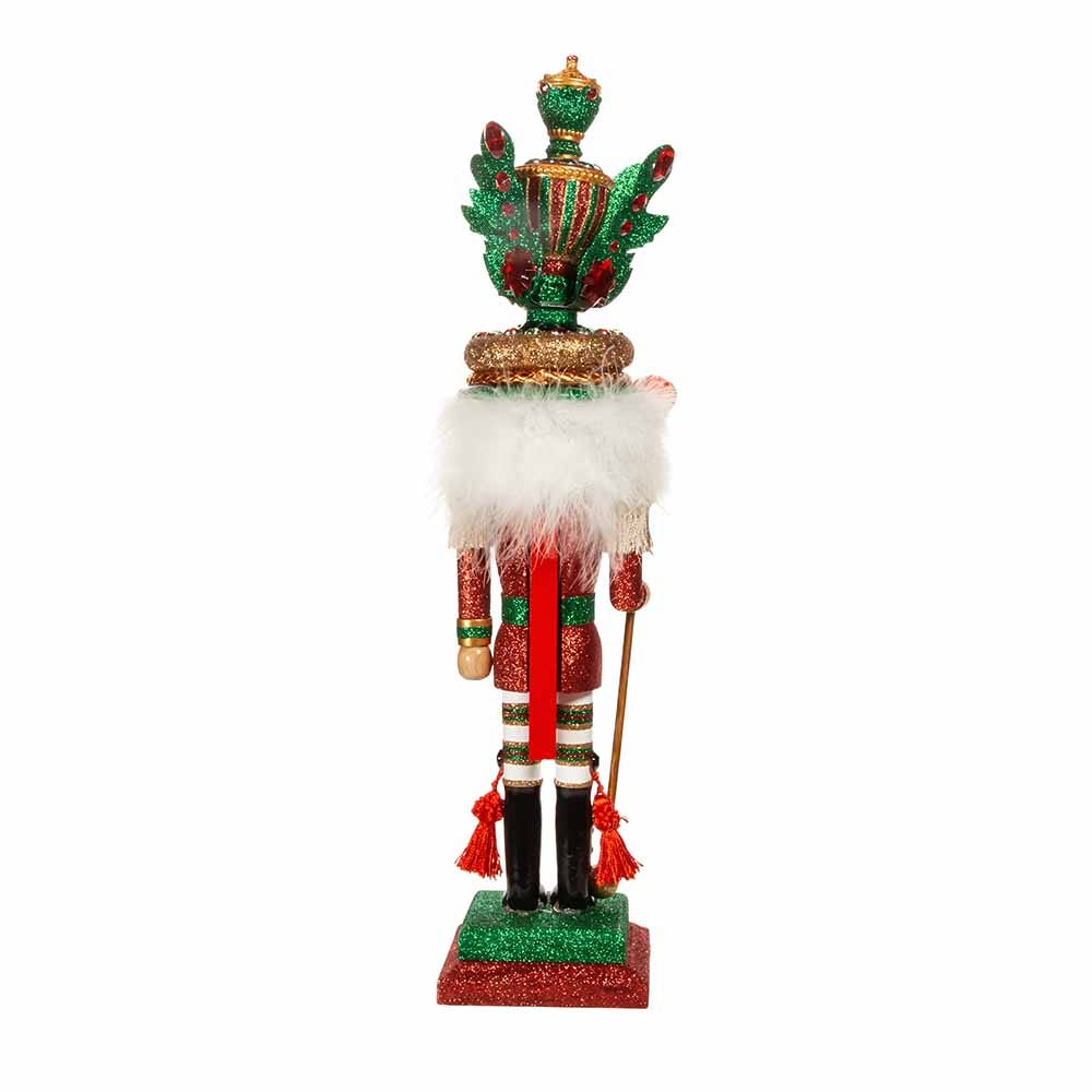 Cascanueces con sombrero de hojas rojas y verdes de Hollywood (45 cm)