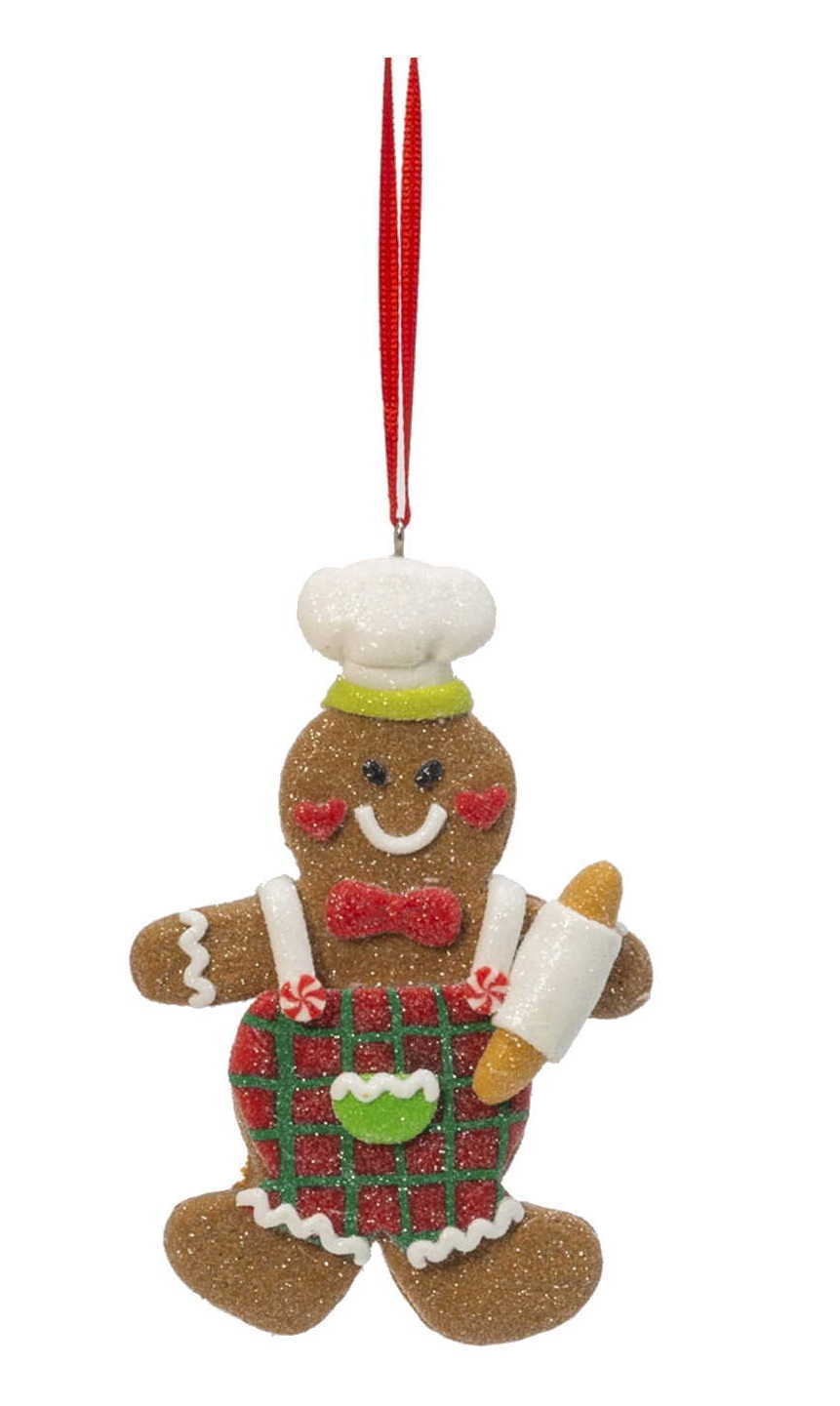Adorno de pan de jengibre de arcilla - Con rodillo
