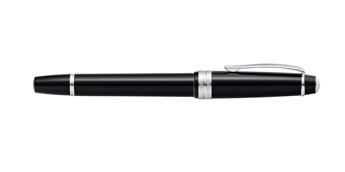 Bailey Light polished black resin fountain pen with silver trim and clip by A.T. Cross on Tampa Home & Garden Store