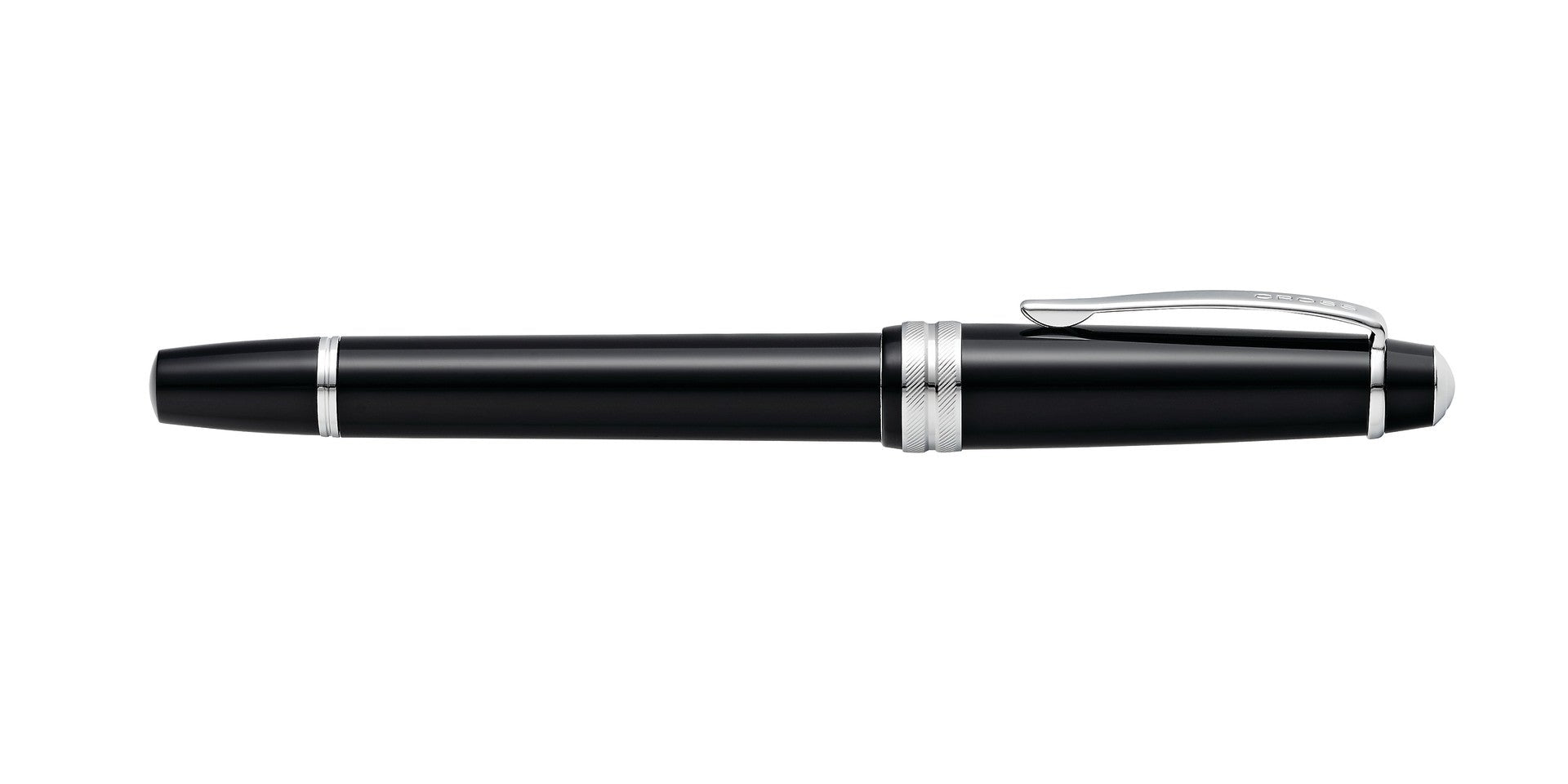 Bailey Light polished black resin fountain pen with silver trim and clip by A.T. Cross on Tampa Home & Garden Store