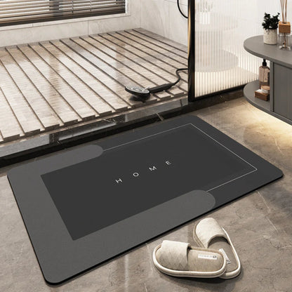 Non-Slip Quick Dry Bath Mat Moktan Sabai dark gray, bath & shower mat on Tampa Home & Garden Store