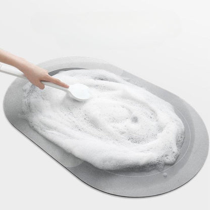 Non-Slip Quick Dry Bath Mat gray Moktan Sabai, bath & shower mat on Tampa Home & Garden Store