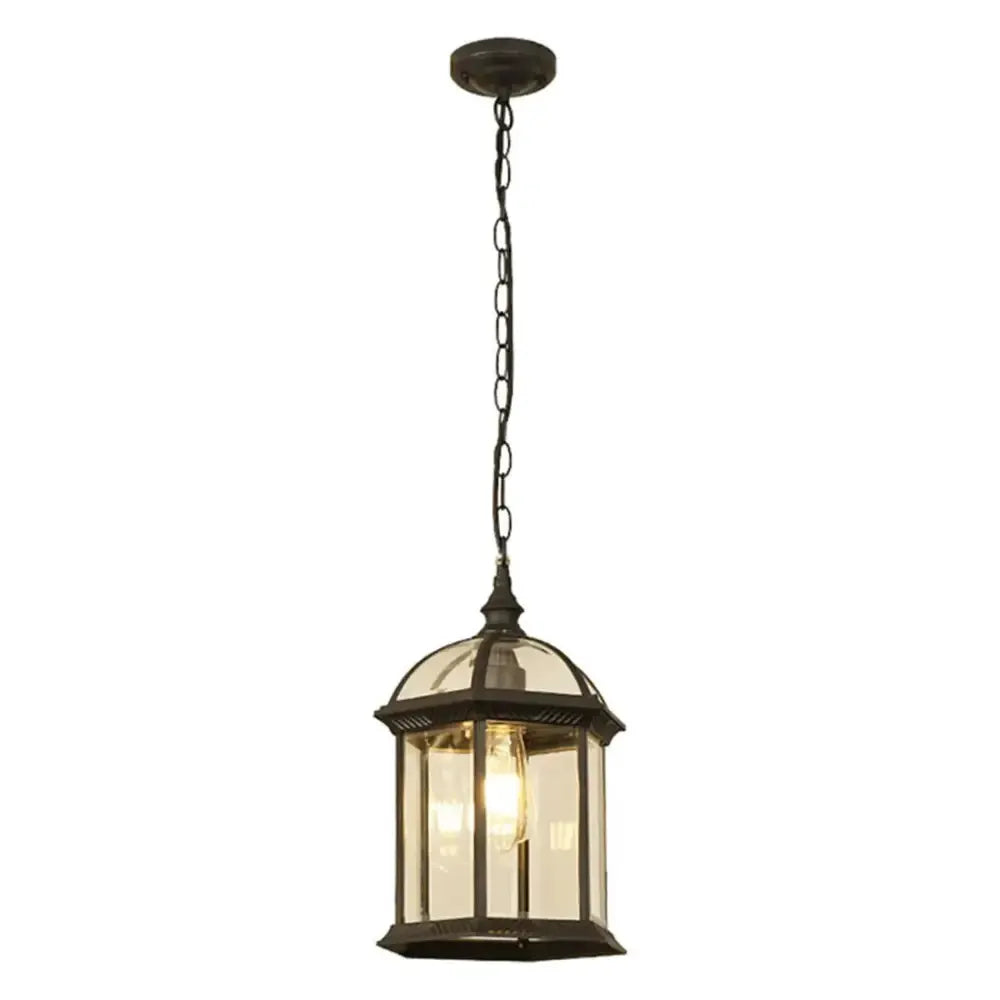 Rustic black brass outdoor hanging lantern light for patio Decorbites on Tampa Home & Garden Store