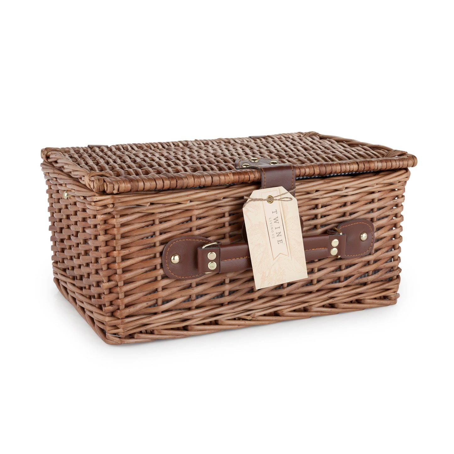 Newport Wicker Picnic Basket and Corkscrew Set