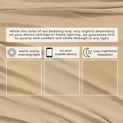 Heathered Jersey and Cotton Blend Bed Sheets
