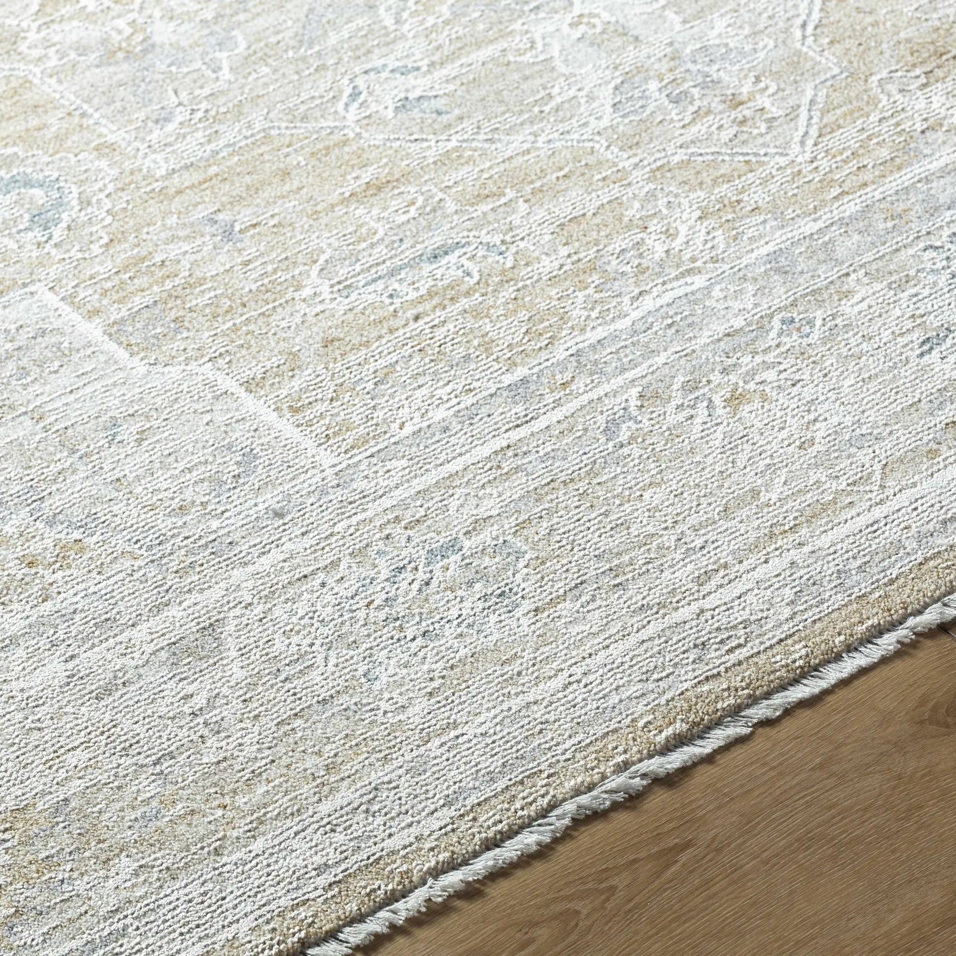 Rhody Luxe Rug by Boutique Rugs, neutral beige-gray abstract pattern, clearance on Tampa Home & Garden Store