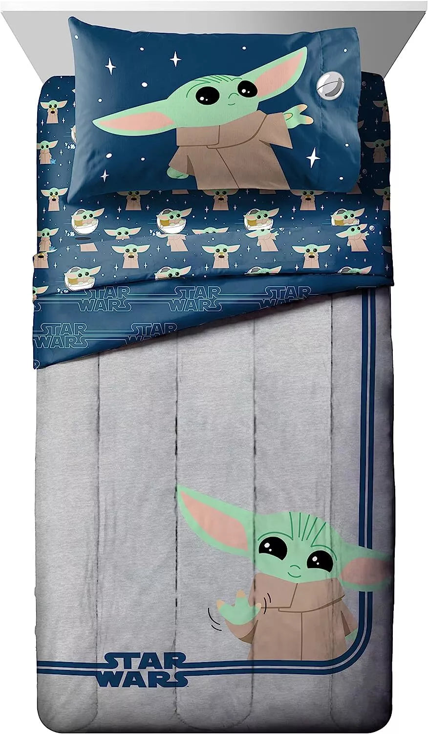 Disney Star Wars Hello Grogu 6-Pc Twin Comforter Set, multi Grogu print new w/tags on Tampa on Tampa Home & Garden Store