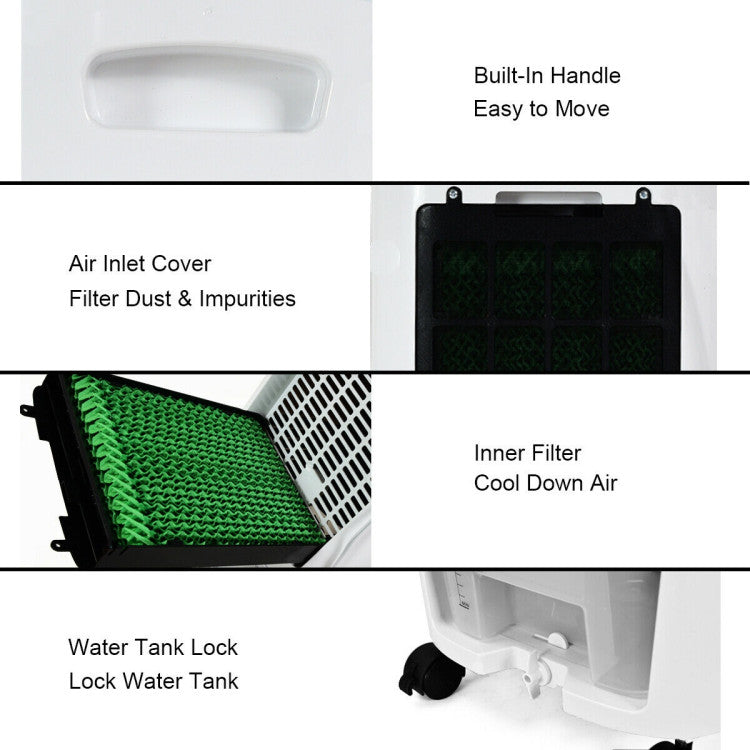 Enfriador de aire portátil y humidificador para el hogar/oficina