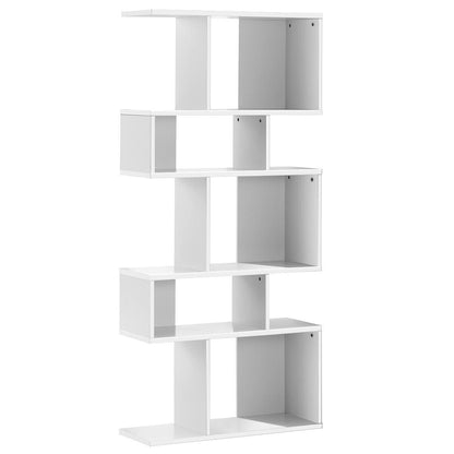 Estantería de esquina de 5 cubos, estante de exhibición, librero - Gris