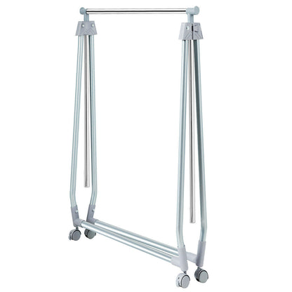 Perchero resistente, extensible y plegable con barra para colgar