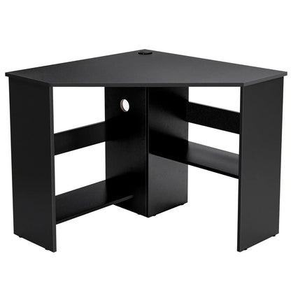 Corner Computer Desk With Storage Triangle Design