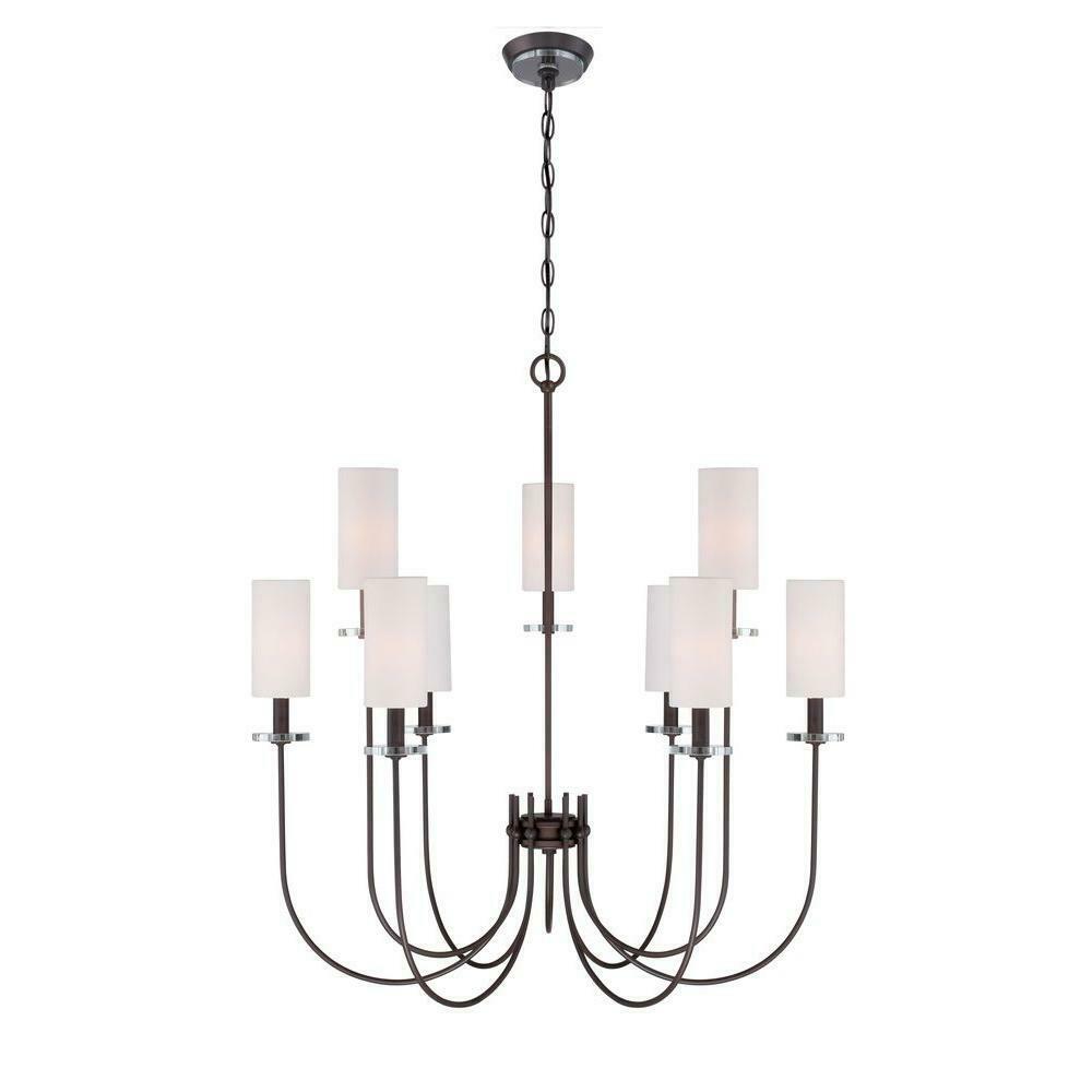 Monroe 9 Light Bronze Chandelier For Home