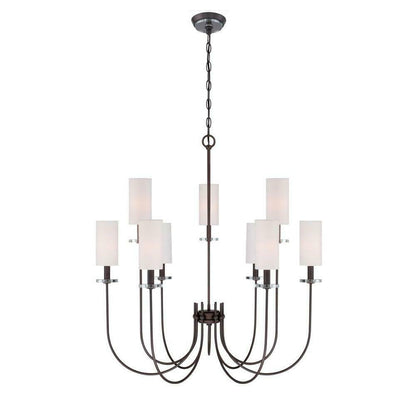 Monroe 9 Light Bronze Chandelier For Home
