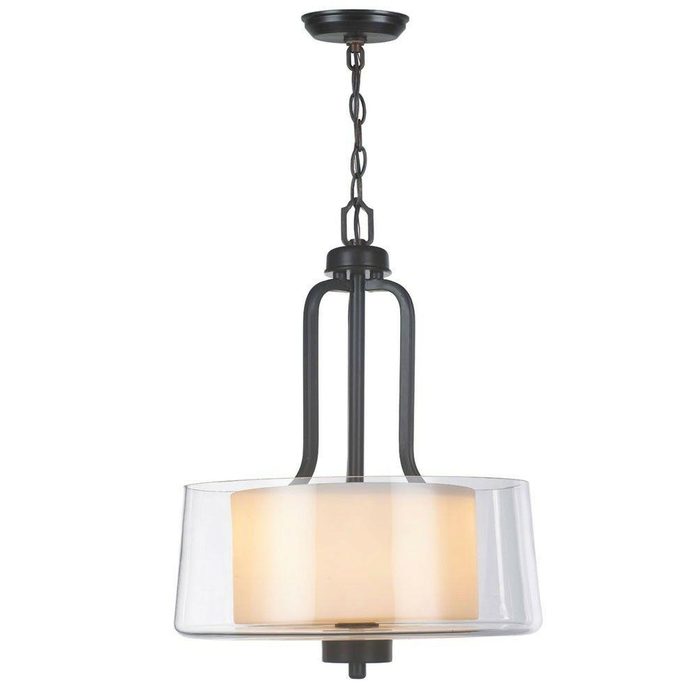 A Renee II Oil Rubbed Bronze 2 Light Pendant