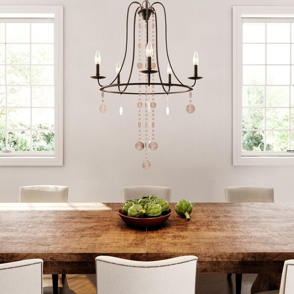 Matira 5 Light Oil Rubbed Bronze Chandelier