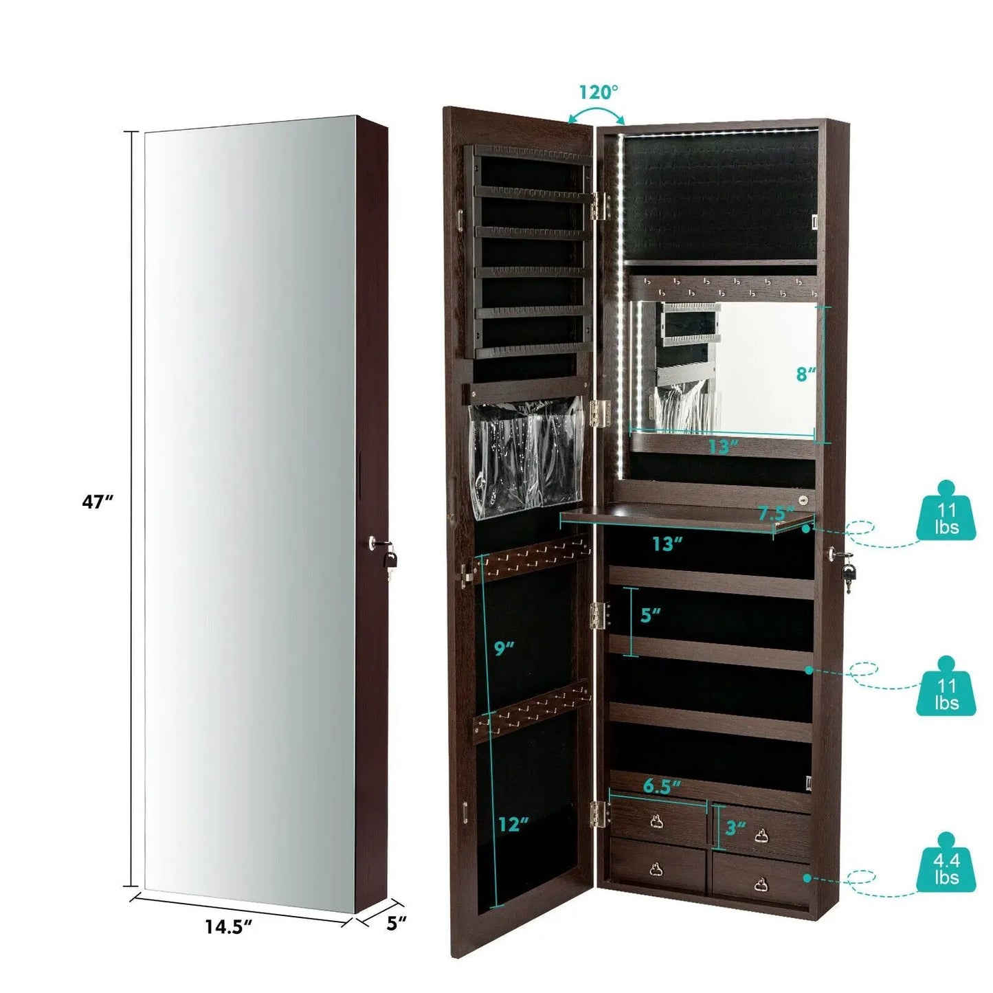 Multipurpose Storage Cabinet With 4 Drawers