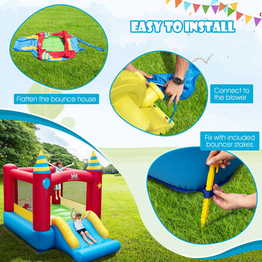 Kids Inflatable Bounce Castle Excluded Blower - Tampa Home & Garden Store