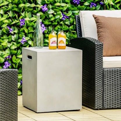 Mesa Escondite para Tanque de Propano Estándar de 20 Libras - Gris