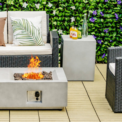 Mesa Escondite para Tanque de Propano Estándar de 20 Libras - Gris
