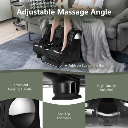 Foot and Calf Massager with Heat Vibration Deep Kneading and Shiatsu