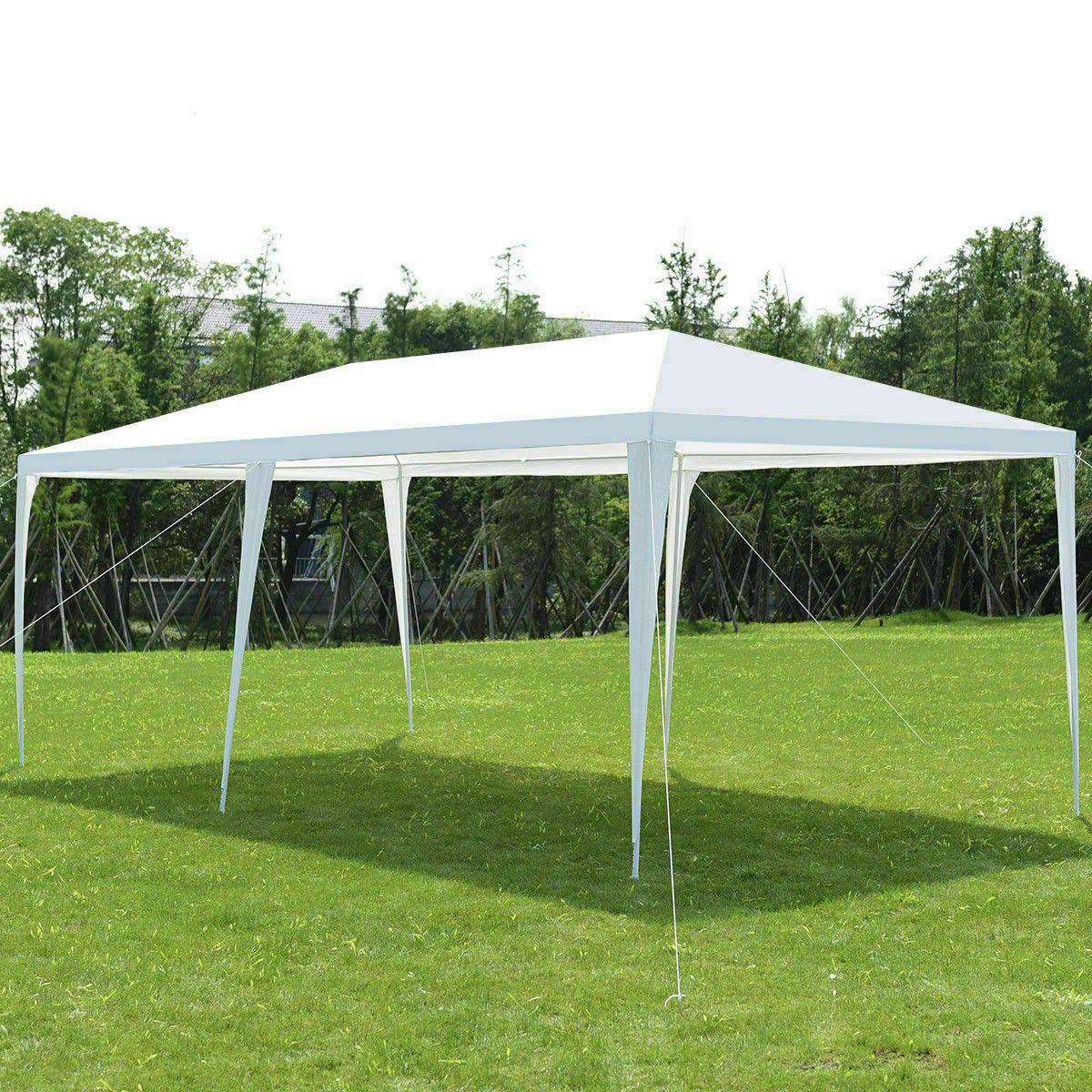 GemGear 10x20 ft outdoor canopy tent with removable walls, white frame and carry bag on Tampa Home & Garden Store