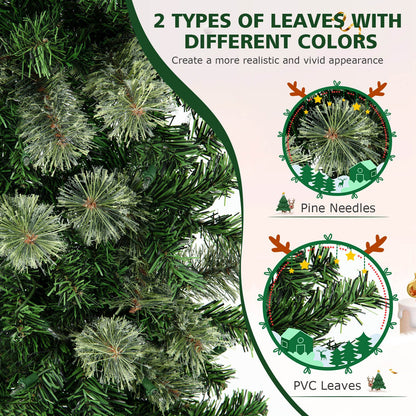 7 Feet Half Christmas Tree DirectDeals with frosted pine needles and 150 lights on Tampa Home & Garden Store
