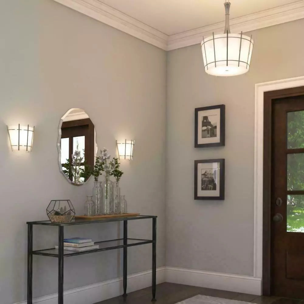 World Imports Lighting 3074-37 Fensu 3-Light Pendant with shade in black frame by Vanessa Jane on Tampa Home & Garden Store