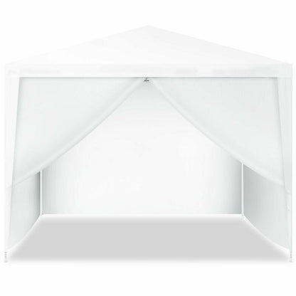 GemGear 10x10 ft outdoor canopy tent with four removable sidewalls, white on Tampa Home & Garden Store