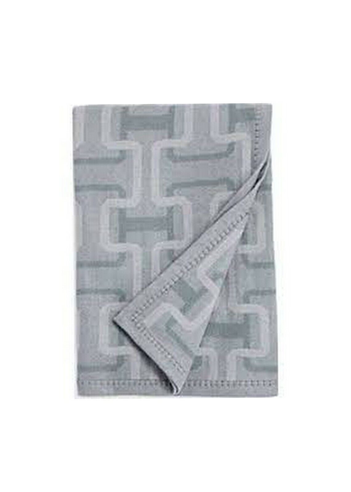 Hudson Park Lambswool/Cashmere Interlocking Jacquard Throw in gray, Vanessa Jane, new on Tampa Home & Garden Store
