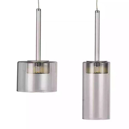 Polished and Clear Glass Led Island Pendant