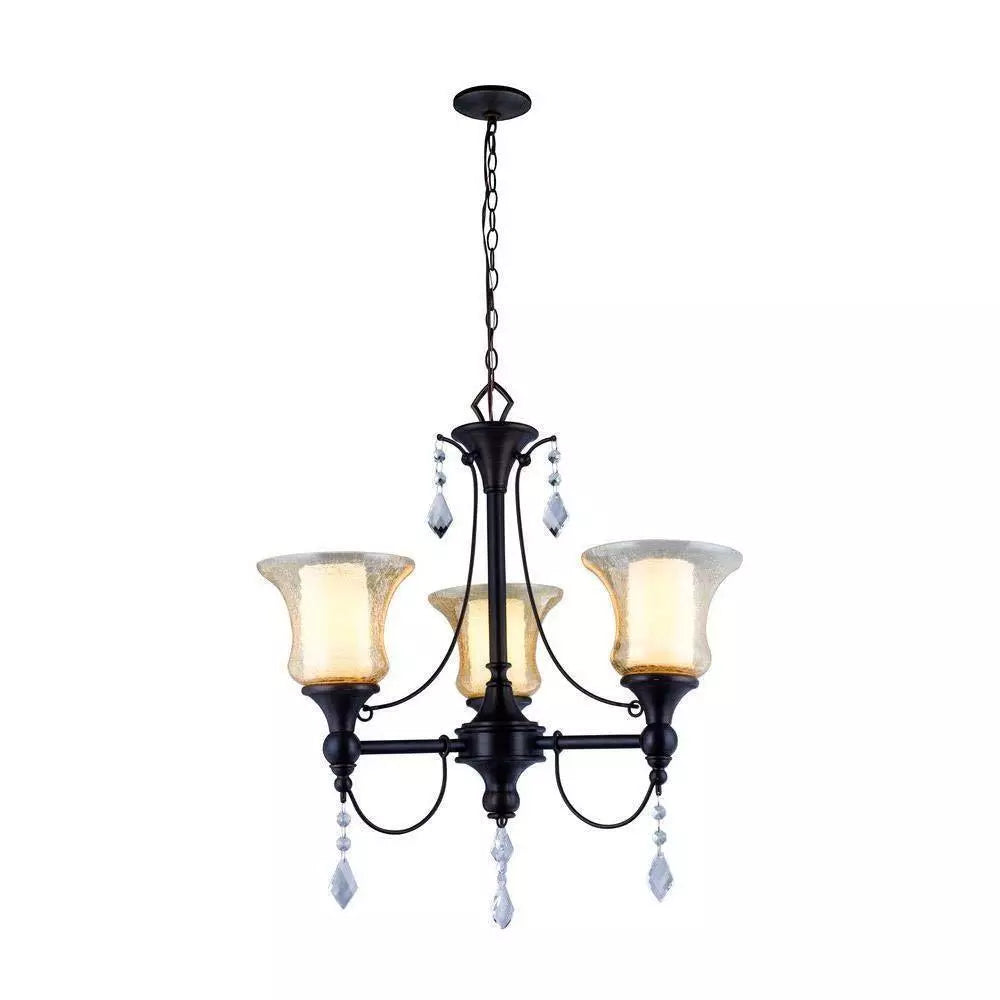 Ethelyn 3 Light Oil Rubbed Bronze Chandelier