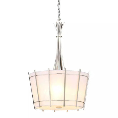 World Imports Lighting Fensu 3-light pendant with frosted drum shade in chrome finish on Tampa Home & Garden Store