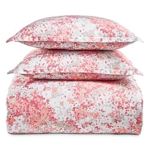 Sky Sunset Blossoms Duvet Set by Vanessa Jane, pink floral 3-piece new with tags, duvet cover and two shams on Tampa Home & Garden Store