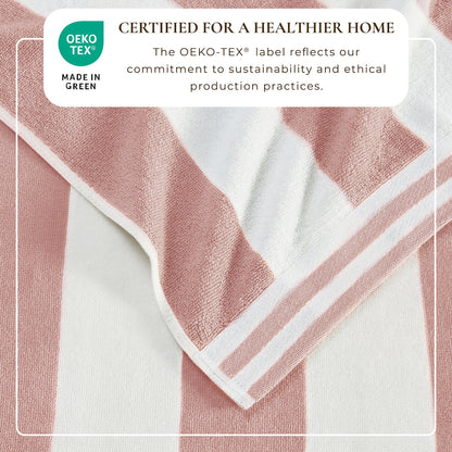Striped Cabana Beach Towel and Soft Pastel Colors