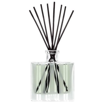 Nest New York Wild Mint & Eucalyptus reed diffuser clear glass bottle with black reeds 5.9 oz on Tampa Home & Garden Store