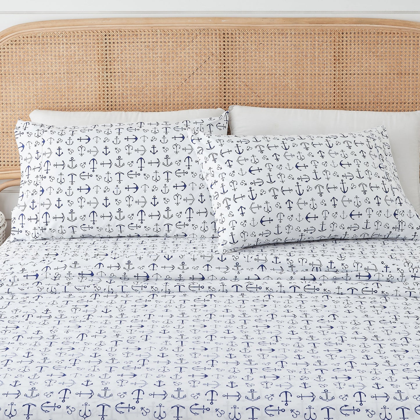 Lightweight Coastal Printed Sheet Set and Covers