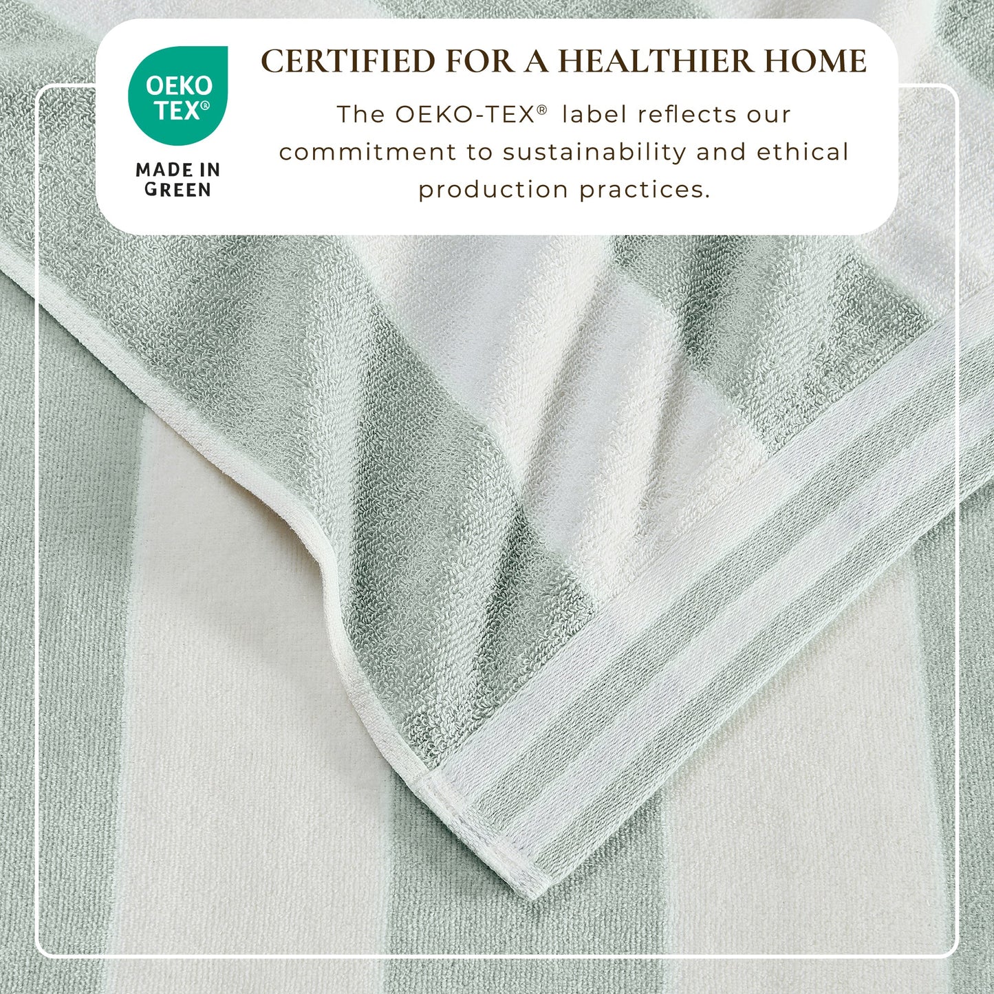 Striped Cabana Beach Towel and Soft Pastel Colors