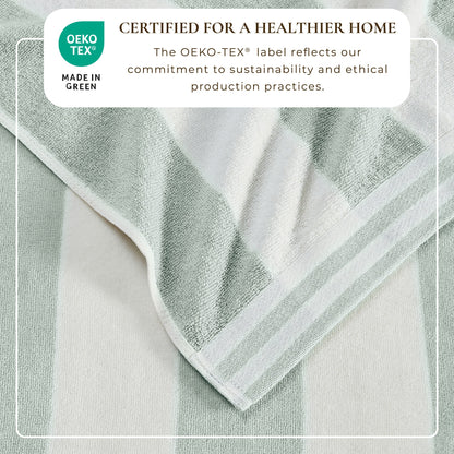 Striped Cabana Beach Towel and Soft Pastel Colors