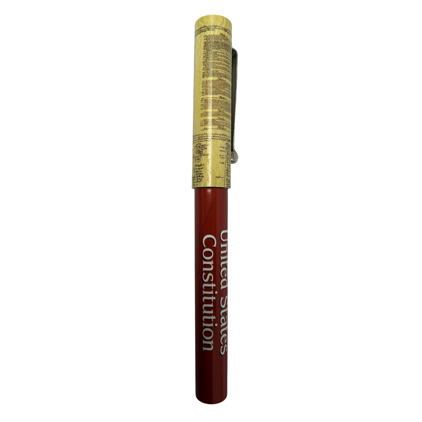 Photo Pen inspired by US Constitution, parchment wrap, red barrel Country Christmas Loft on Tampa Home & Garden Store