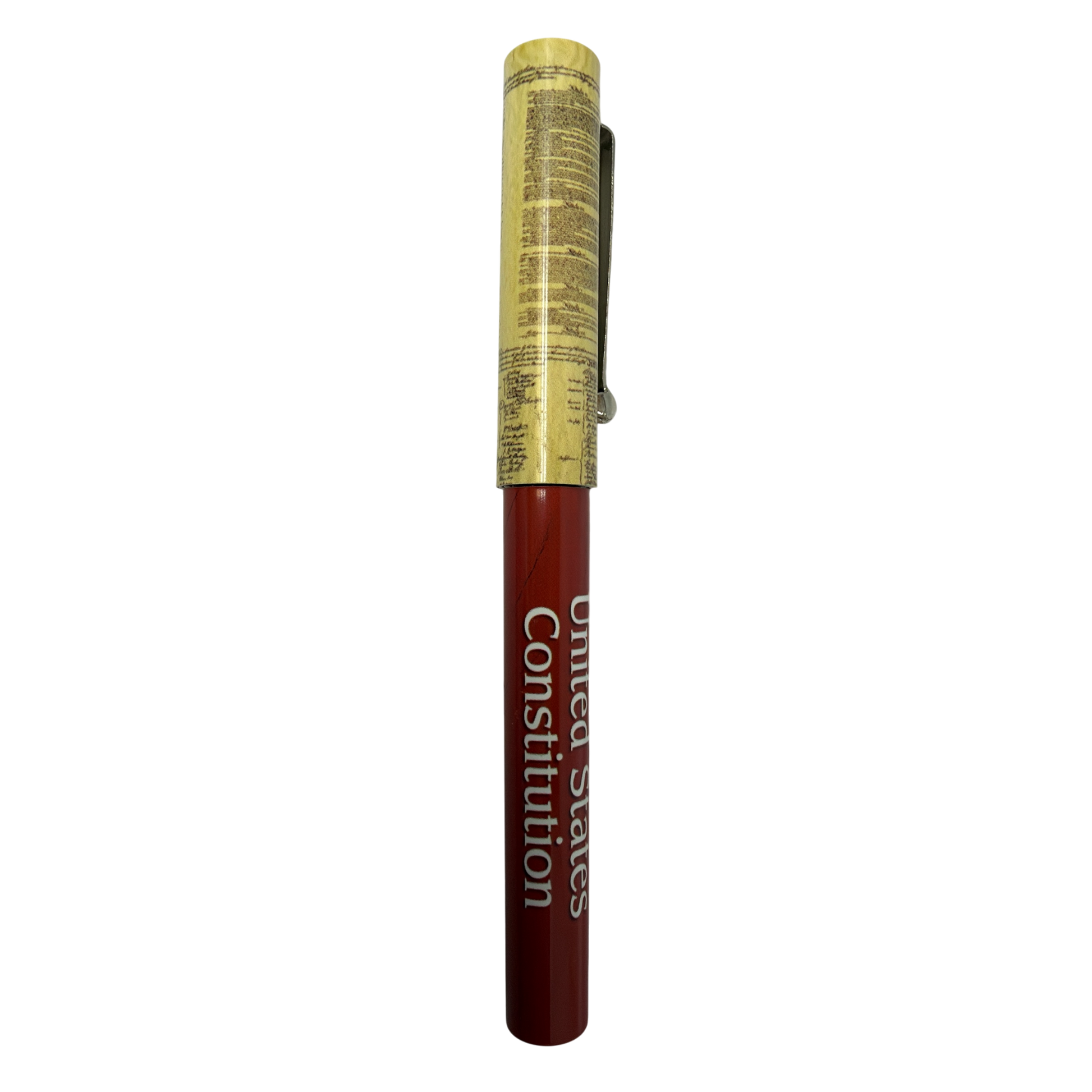 Photo Pen inspired by US Constitution, parchment wrap, red barrel Country Christmas Loft on Tampa Home & Garden Store