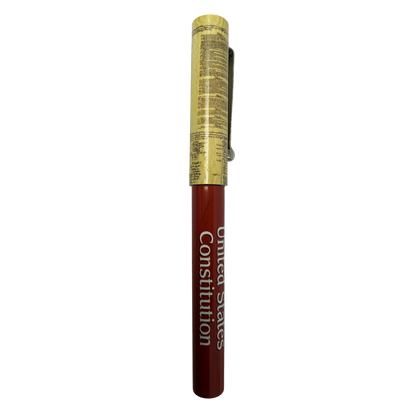 Photo Pen inspired by US Constitution, parchment wrap, red barrel Country Christmas Loft on Tampa Home & Garden Store