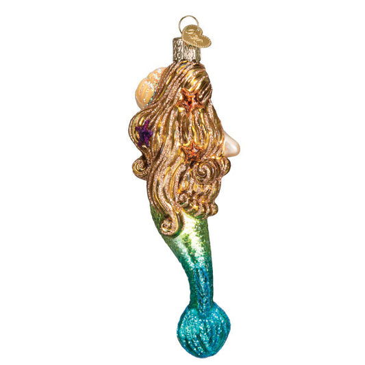 Adorno de cristal de sirena