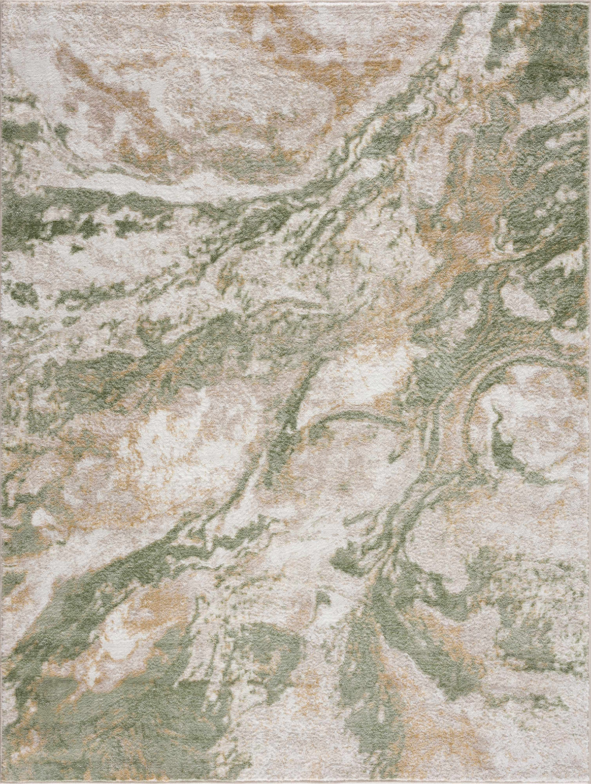 Lively Marble Green Area Rug, green beige marbled pattern by Boutique Rugs on Tampa Home & Garden Store