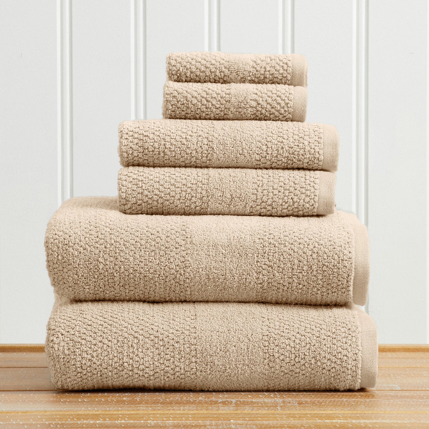 Pure Cotton Woven Bath Towel Set and a Soft Feel