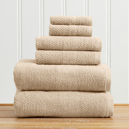 Pure Cotton Woven Bath Towel Set and a Soft Feel