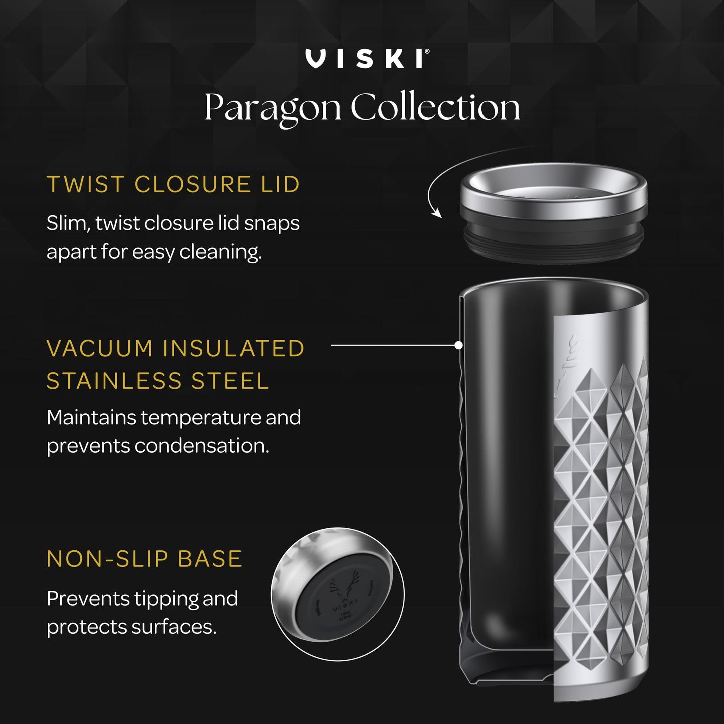 Paragon Vintage Rose Steel Tumbler and Coating