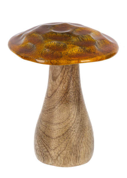 Carved Enamel Top Mushroom -
